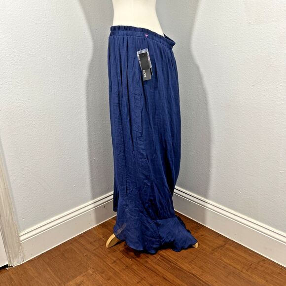 ALYX Maxi Skirt Women XL Navy Pullover Tiered Minimalist - Picture 2 of 7